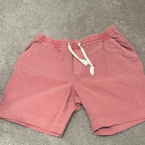 Mens Marine Layer Pink Flat Front Shorts